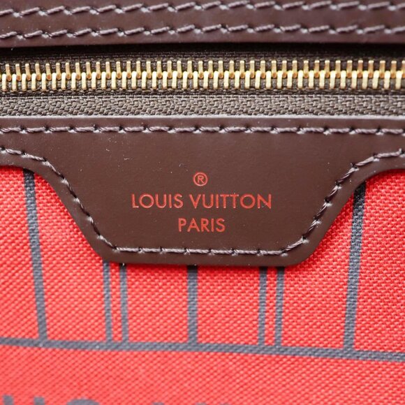 Louis Vuitton Neverfull MM Damier Ebene Tote Bag Brown - Picture 10 of 11